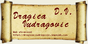 Dragica Vudragović vizit kartica